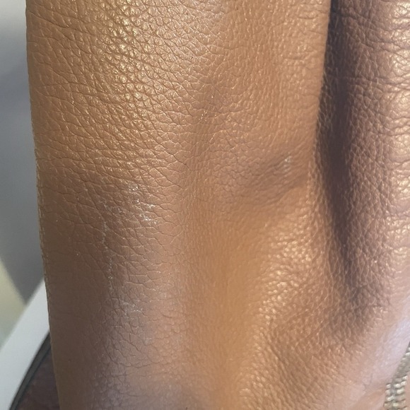 Aimee Kestenberg Tamitha Full Size Pebbled Leather Backpack Purse Carmel Brown - Picture 4 of 16